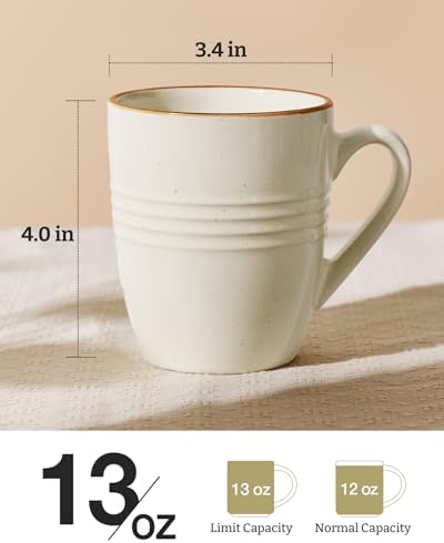 famiware Jupiter Coffee Mugs Set of 8, 13oz Coffee Mug Cups with Handle - Image 4