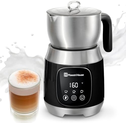 Maestri House Rechargeable Milk Frother with Stepless Speed Control, LunaFro 2.0 Handheld Electric Foam Maker Waterproof Drink Mixer Foamer for Lattes, Cappuccino+DualFro 600 - Image 3