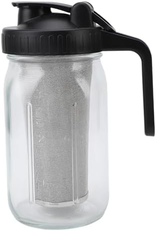 Jiawu Iced Coffee Maker Pitcher with Spout Lid, Cold Brew Coffee Maker - Image 4