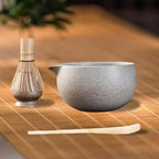 Matcha Tea Set with Whisk Bowl Spoon Holder, Japanese Traditional Manual Kit Style1 - Image 6
