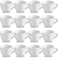 Reallnaive 16 Pcs 3 oz Porcelain Espresso Cup Set White Tiny Ceramic Coffee & Tea Mugs for Cafes Offices Homes and Restaurants by Reallnaive
