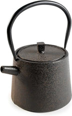 IBILI 40 Oz Nara Oriental Cast Iron Teapot | Made in Spain | Stainless Steel Infuser, Enameled Interior, Stovetop & Induction Compatible, Japanese Kettle for Loose Leaf Tea, Tetsubin Design, Black - Image 2