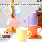 Coffee Mugs Set of 6, 12oz Colorful Ceramic Coffee Mugs Cups with Handle - Image 7