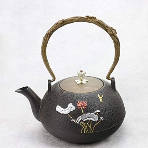 Cast Iron Teapot Japanese Style Tetsubin Tea Kettle 1L by Unknown