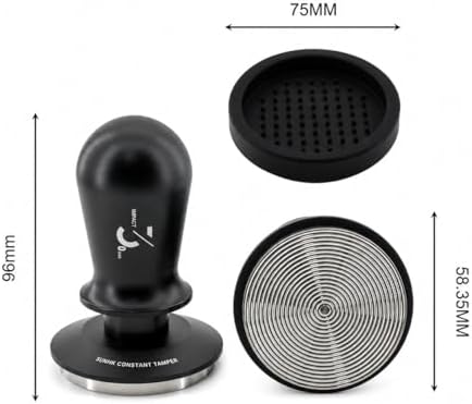 58mm Espresso Tamper, Spring Loaded Coffee Tamper, 30lb Calibrated Tamper Tool Espresso, Triple Spring Design with Sound Feedback, 58.35mm Threaded Base for Home and Professional Baristas - Image 4