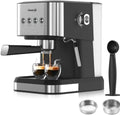 Espresso Machine, 20 Bar Professional Espresso Maker with Milk Frother Steam Wand, Coffee Espresso Machine for Cappuccino, Latte, Espresso Machines for Home, 50oz Removable Water Tank by Aeomjk