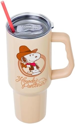 Silver Buffalo Peanuts Western Howdy Partner, Stainless Steel Tumbler, 40oz - Image 3
