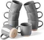 famiware Milkyway Coffee Mugs of 8, 13 oz Mug Set, Ceramic Cup with Handle by Famiware