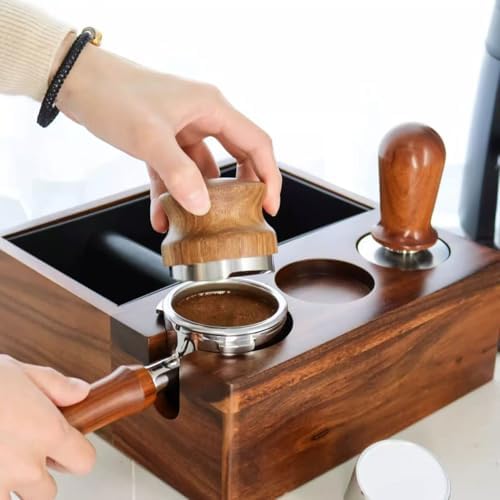 58mm Coffee Distributor – Stainless Steel & Walnut Wood, Adjustable Espresso Accessories for Professional Baristas (Coffee Distributor, 58mm) - Image 6