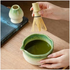 2/4/5pcs Matcha Green Set, Ceramic Spout Bowl, Breakfast And Latte Making Tool(2pcs) - Image 3
