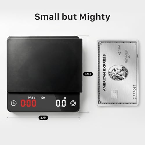 Garnen Mini Espresso Coffee Scale with Timer, 0.1g Digital Smart Scale - Image 4