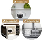 Unbreakable Double Walled Glass Coffee Mugs 10 fl oz, Microwave & Refrigerator Safe, Borosilicate Glass Insulated Coffee Mugs Set of 2 for Espresso, Cappuccino, Latte, Americano, Tea, Beverage - Image 5