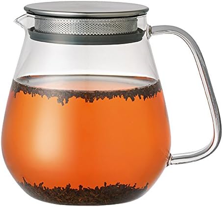 Kinto Stainless Unitea One Touch Teapot 720 Milliliter (24.35 Fl. Oz.) - Heat-resistant Glass Teapot with Stainless Steel Strainer in Lid (Japan Import) - Image 2
