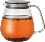 Kinto Stainless Unitea One Touch Teapot 720 Milliliter (24.35 Fl. Oz.) - Heat-resistant Glass Teapot with Stainless Steel Strainer in Lid (Japan Import) - Image 2