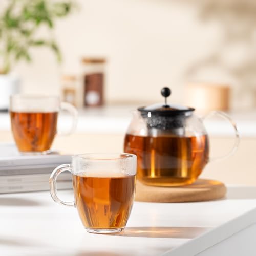 Bodum 12oz Bistro Coffee Mug Single-Wall Tempered Glass, 8 Pack, Clear - Image 5