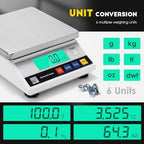 CGOLDENWALL High Precision Digital Accurate Analytical Electronic Balance Laboratory Lab Scale Industrial Weighing and Counting Scale with Counting Function CE 0.1g (3kg, 0.1g) - Image 2
