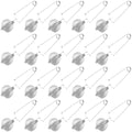 Tea Strainers, Stainless Steel, 20 Pcs, with Removable Handles, Infusers for Loose Tea, Fine Mesh Design Optimal Filtration, for Brewing Single Cup by Unknown