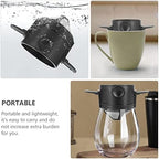 Ceramic teapot,large teapot,1 Pc Coffee Funnel Metal Coffee Dripper Coffee Filter Cup Slow Drip Coffee Strainer Juice Strainer Sifters Concentrated - Image 7