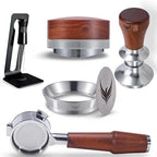 Breville Espresso Machine Tools Kit 54mm Naked Portafilter, Tamper, Distribution Tool, Wdt, Dosing Funnel and Puck- Complete Home Barista Set for Beginners 6pcs by KNODOS