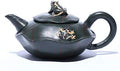 Tea Pots For Loose Tea 190ml Teapot Handmade Lotus Frog Mud Green Kung Fu Kettle Creative Shape Tea Set with Infuser Household Teapot Tea Infuser Pot by Unknown
