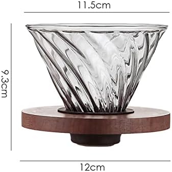 Coffee Cups Coffee Carafe 500 Coffee Dripper Shared Pot Glass Funnel Portable Coffee Pot Filter Cup with Support Coffee Server Stove Home & Kitchen convenient - Image 4