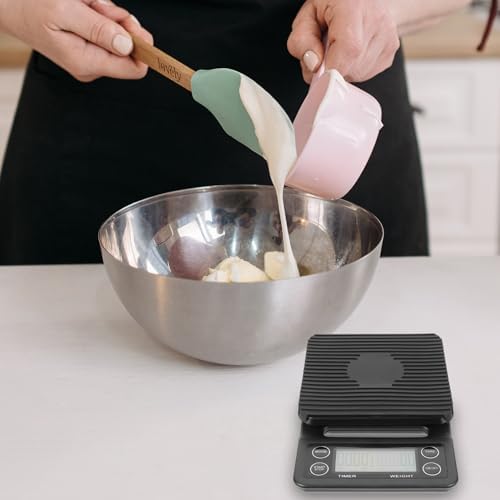 Digital Coffee Scale with Timer for Precise Brewing and Baking High-Precision Electronic Kitchen Scale with LCD Backlight and Multi-Mode Functions Flat Surface Food Scale for - Image 6