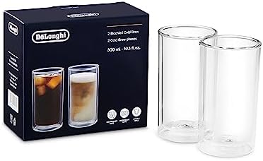 De'Longhi Double wall Cold Brew Glass Large, (10.1fl oz/300ml) Set of 2 by Unknown