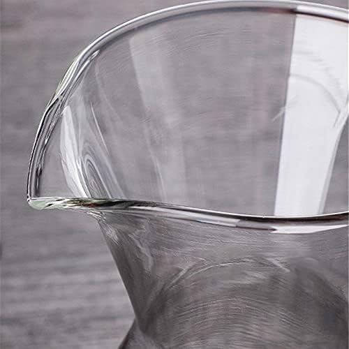 HASMI Coffee Kettle 600ML Coffee Kettle Pour Over Coffee Maker Drip Glass Coffee Pot with Filter Hand Percolator Coffee Tea Filter Container Coffee Maker (Color : White) - Image 3