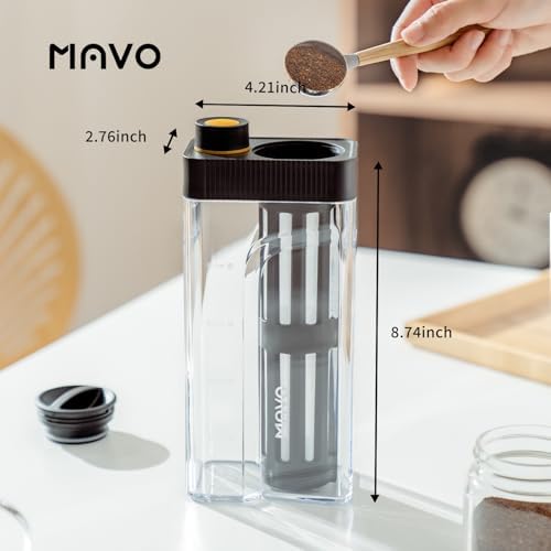MAVO Cold Brew Coffee Maker, 27oz Iced Coffee Maker and Tea Brewer, Fine Mesh Filter, Leak-Proof Seal, Removable Design for Easy Cleaning, Durable Tritan Material, Space Saving - Home and Camping - Image 6