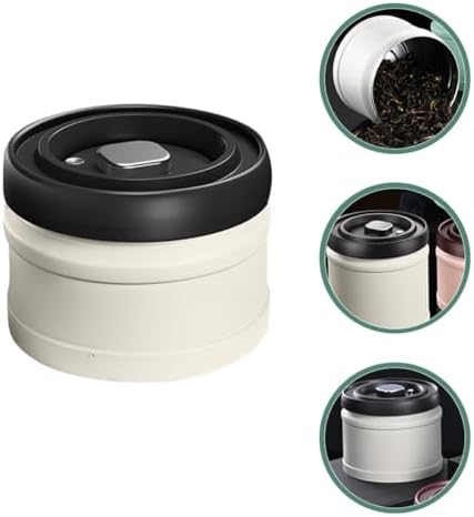 ARTIBETTER Vacuum Spice Jar and Sealed Canister 750Ml White Press-Seal Storage Container for Coffee Beans Grains Household Food Organization - Image 3