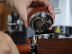 51mm Espresso Distributor Tool KNODOS Rosewood Coffee Distributor Stainless Steel 51 mm Distribution Tool Leveler with Adjustable Depth Premium Espresso Machine Accessories - Image 5