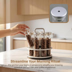 8 Single Dose Espresso Bean Cellars, Coffee Bean Storage Tubes, with Rotatable Display Rack & Funnel, One-Way Exhaust Valve, 20g Single Bottle Capacity, for Home, Barista - Image 5