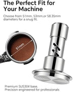Force Espresso Tamper 53.3mm in Gift Box, All Stainless Steel, Silver - Image 5