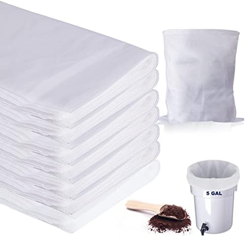 100 Pack Cold Brew Coffee Filters, 20" x 20", Fits 5 Gallon Brewers by buynow