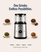 Electric Coffee Bean Grinder Spices Herbs, Timed Grind Control Rotary Knob - Image 6