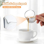 Cabilock 10pcs High Borosilicate Glass Coffee Mugs Small Espresso Cups Dual Spout Design for Easy Pouring for Compact and Portable Drinkware - Image 2