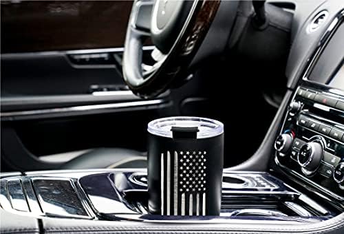 Military Gift Shop 20oz American Flag Tumbler, Insulated Steel USA Coffee Mug with Lid | Disabled Vet Owned Business | Flag 20 oz - Image 4