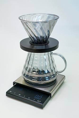 Turin Pour Over Scale by Turin Grinders | USB/C Rechargeable Coffee Scale with Brew Ratio Calculator, 0.1g Precision, and Multiple Unit Modes - Image 4