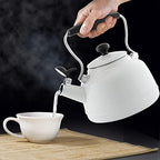 Chantal Tea Kettle, Vintage Series, Enamel on Steel, Whistling (White) - Image 4
