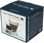 Clever Coffee Dripper and Filters, Large 18 oz, Original Classic Design, Safe BPA Free Plastic, dripper coffee maker, drip coffee maker pour over, 100 filters, coaster and lid - Image 3