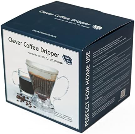 Clever Coffee Dripper and Filters, Large 18 oz, Original Classic Design, Safe BPA Free Plastic, dripper coffee maker, drip coffee maker pour over, 100 filters, coaster and lid - Image 3