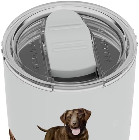 SERENGETI Chocolate Labrador 20 Oz. Stainless Steel, Vacuum Insulated Tumbler with Spill Proof Lid - 3D Print - Insulated Travel mug for Hot or Cold Drinks (Labrador Chocolate Tumbler) - Image 5