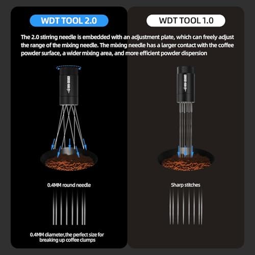 MHW-3BOMBER WDT Tool Espresso Distribution Tool with Magnetic Stand Air Blower Dust Blower Powder Air-Move Coffee Grinder - Image 4