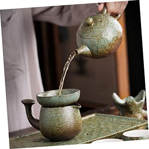 VALICLUD Ceramic Tea Strainer for Loose Leaves Practical Fine Mesh Filter for Gongfu Tea Reusable Stylish Spring Green Design - Image 2