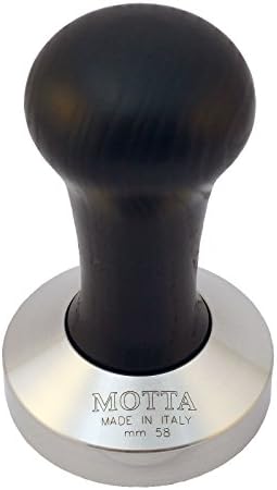 Motta 8100/B Professional Flat Base Coffee Tamper, 58mm, Black Handle - Image 2