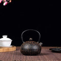 Cast Iron Tetsubin Teapot Teapot Tetsubin Tea Kettle 400ML Mini Handmade Cast Iron Kettle Carbon Furnace Cast Iron Pot Uncoated Teapot Tea Accessories Tea Pot (A 400ml) by Unknown