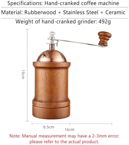 Manual Coffee Grinder, Hand Crank Coffee Mill, Detachable & Easy‑to‑Clean Catch Cup, 304 Stainless Steel + Ceramic Burr, for Camping, Travel, Office Use - Image 5