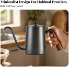 Pour-over Coffee Kettle Stream Direction Control Stainless Steel Gooseneck Pour-over Coffee Kettle Anti for Office Counters - Image 4