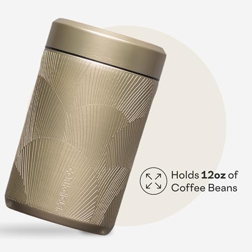 Corkcicle Keep Fresh Canister - Preserves Freshness for Coffee Beans & Pantry Items - Airtight Seal - Internal Air Compressor - BPA-Free - Gift for Coffee Lovers - Champagne Dreams - Image 3