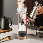 Gold Iced Coffee Dripper Cold Brew Drip Coffee Machine Ice Coffee Dripper 600ml - Image 4